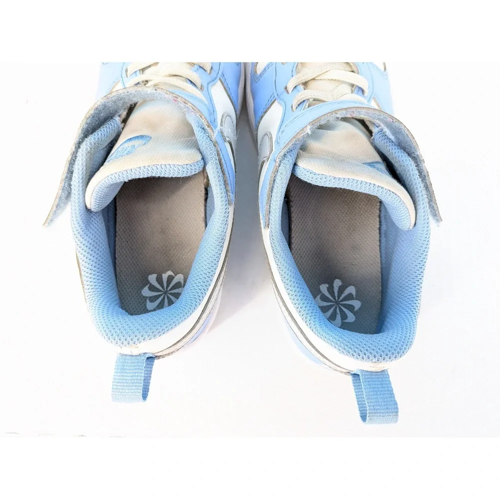 Nike Court Borough Low 2 Sneakers Kids 2.5Y Blue White DV5457-128 Shoes Athletic